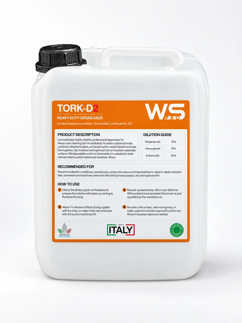 Tanica originale WSPRO TORK-D2 con etichetta arancione